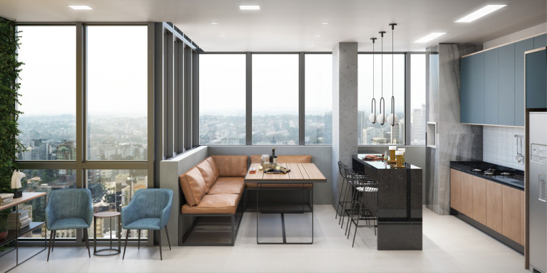 Imagem Apartamento com 1 Quarto à Venda, 32 m² em Centro - Curitiba