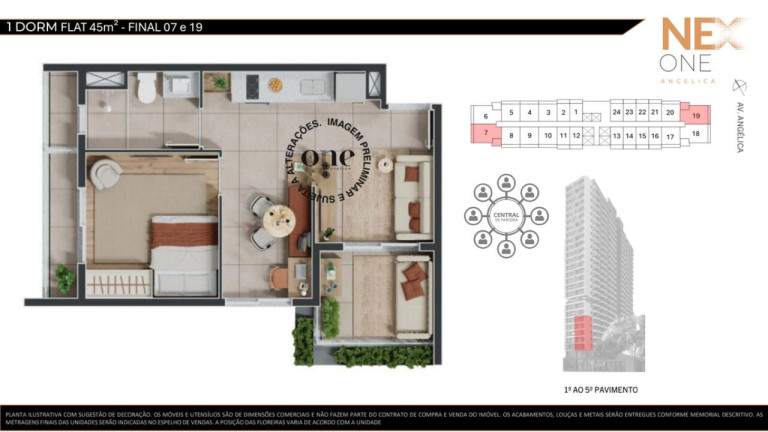 Imagem Flat com 1 Quarto à Venda, 45 m² em Santa Cecília - São Paulo Imagem Flat com 1 Quarto à Venda, 45 m² em Santa Cecília - São Paulo