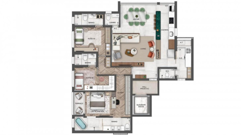 Imagem Apartamento com 3 Quartos à Venda, 138 m² em Perdizes - São Paulo