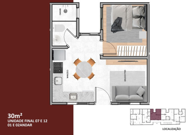 Imagem Imóvel com 1 Quarto à Venda, 30 m² em Alto Da Moóca - São Paulo Imagem Imóvel com 1 Quarto à Venda, 30 m² em Alto Da Moóca - São Paulo