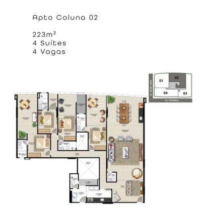 Imagem Apartamento com 4 Quartos à Venda, 221 m² em Praia Do Morro - Guarapari Imagem Apartamento com 4 Quartos à Venda, 221 m² em Praia Do Morro - Guarapari