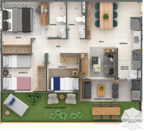 Imagem Imóvel com 2 Quartos à Venda, 47 m² em Barra Da Tijuca - Rio De Janeiro