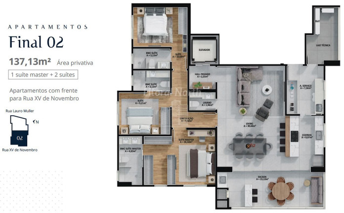Imagem Apartamento com 3 Quartos à Venda, 137 m² em Centro - Itajaí Imagem Apartamento com 3 Quartos à Venda, 137 m² em Centro - Itajaí
