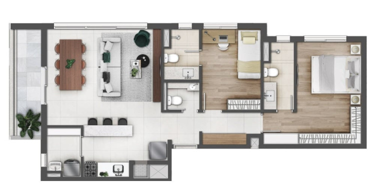 Imagem Apartamento com 2 Quartos à Venda, 65 m² em Rio Branco - Porto Alegre