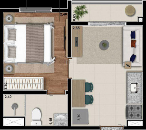 Imagem Imóvel com 1 Quarto à Venda, 29 m² em Saúde - São Paulo