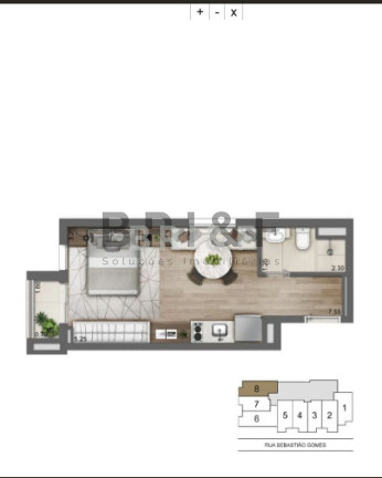 Imagem Apartamento com 1 Quarto à Venda, 33 m² em Brooklin - São Paulo