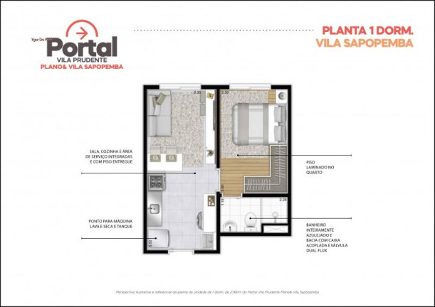 Imagem Apartamento com 1 Quarto à Venda, 36 m² em Vila Ema - São Paulo