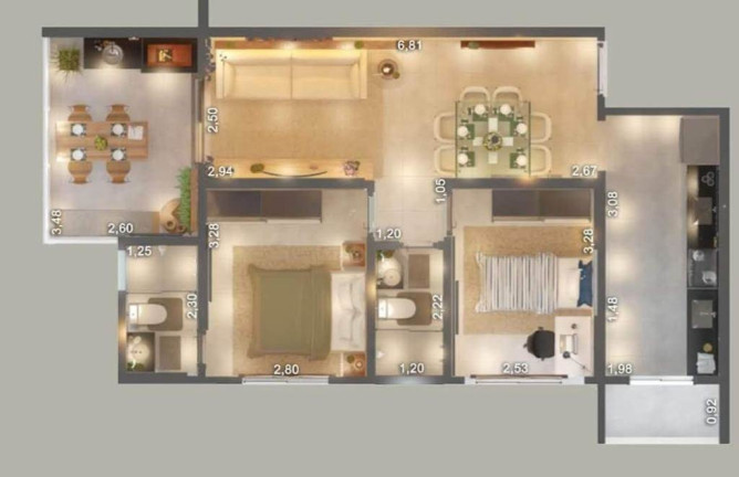 Imagem Apartamento com 2 Quartos à Venda, 66 m² em Canto Do Forte - Praia Grande Imagem Apartamento com 2 Quartos à Venda, 66 m² em Canto Do Forte - Praia Grande
