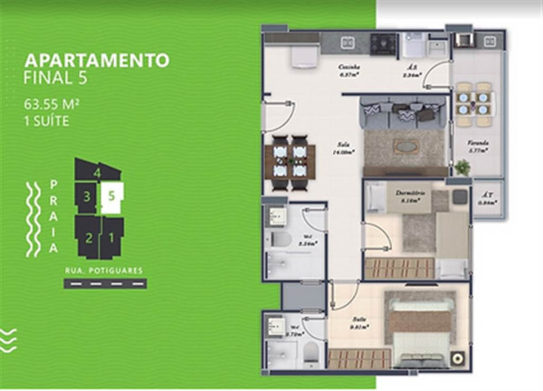 Imagem Apartamento com 2 Quartos à Venda, 64 m² em Tupi - Praia Grande Imagem Apartamento com 2 Quartos à Venda, 64 m² em Tupi - Praia Grande