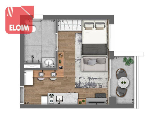 Imagem Apartamento com 1 Quarto à Venda, 40 m² em Pinheiros - São Paulo Imagem Apartamento com 1 Quarto à Venda, 40 m² em Pinheiros - São Paulo