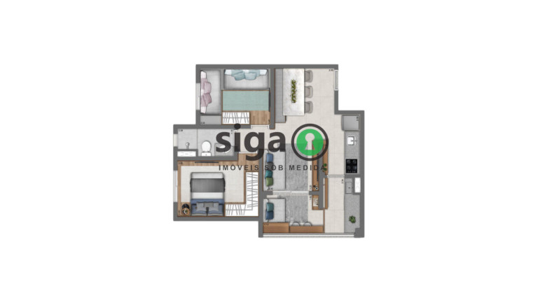 Imagem Apartamento com 2 Quartos à Venda, 50 m² em Vila Andrade - São Paulo Imagem Apartamento com 2 Quartos à Venda, 50 m² em Vila Andrade - São Paulo