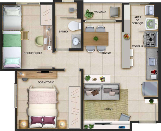 Imagem Imóvel com 2 Quartos à Venda, 51 m² em Reserva Real - Ribeirão Preto Imagem Imóvel com 2 Quartos à Venda, 51 m² em Reserva Real - Ribeirão Preto