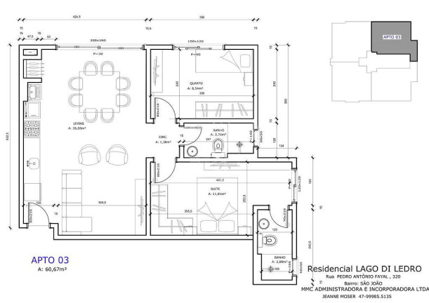 Imagem Apartamento com 2 Quartos à Venda, 64 m² em São João - Itajaí Imagem Apartamento com 2 Quartos à Venda, 64 m² em São João - Itajaí