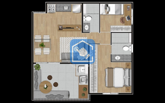 Foto do imóvel Apartamento com 3 Quartos à Venda, 69 m² em Campo Belo - São Paulo