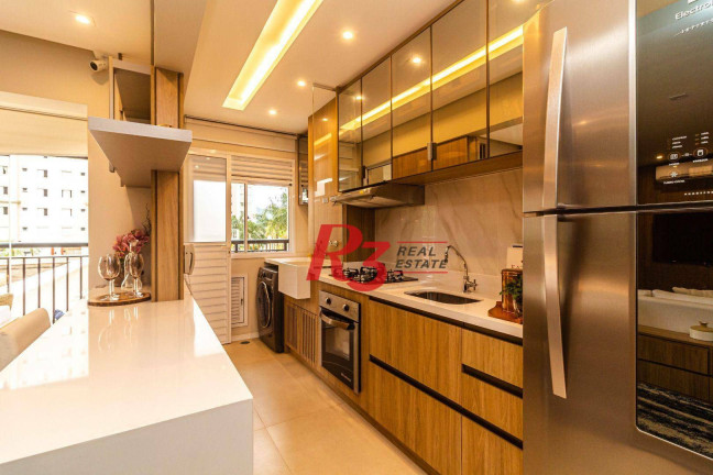Imagem Apartamento com 2 Quartos para Alugar, 62 m² em Marapé - Santos Imagem Apartamento com 2 Quartos para Alugar, 62 m² em Marapé - Santos