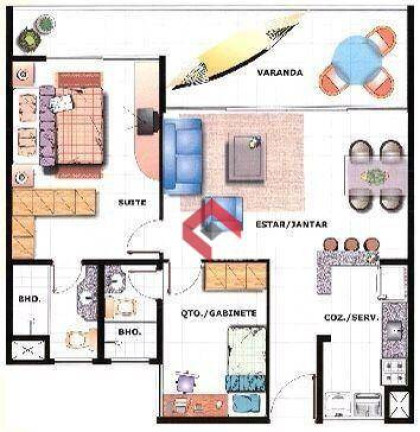 Imagem Apartamento com 2 Quartos à Venda, 72 m² em Praia De Iracema - Fortaleza Imagem Apartamento com 2 Quartos à Venda, 72 m² em Praia De Iracema - Fortaleza