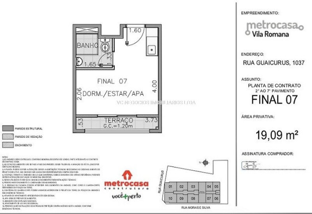 Imagem Apartamento com 1 Quarto à Venda, 19 m² em água Branca - São Paulo
