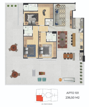 Imagem Apartamento com 3 Quartos à Venda, 191 m² em Campinas - São José Imagem Apartamento com 3 Quartos à Venda, 191 m² em Campinas - São José