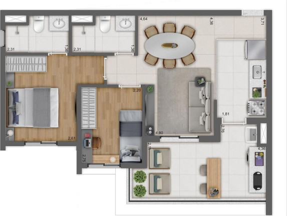 Imagem Apartamento com 3 Quartos à Venda, 70 m² em Butantã - São Paulo Imagem Apartamento com 3 Quartos à Venda, 70 m² em Butantã - São Paulo