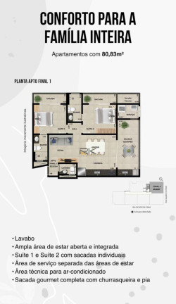 Imagem Apartamento com 2 Quartos à Venda, 67 m² em Itaguá - Ubatuba