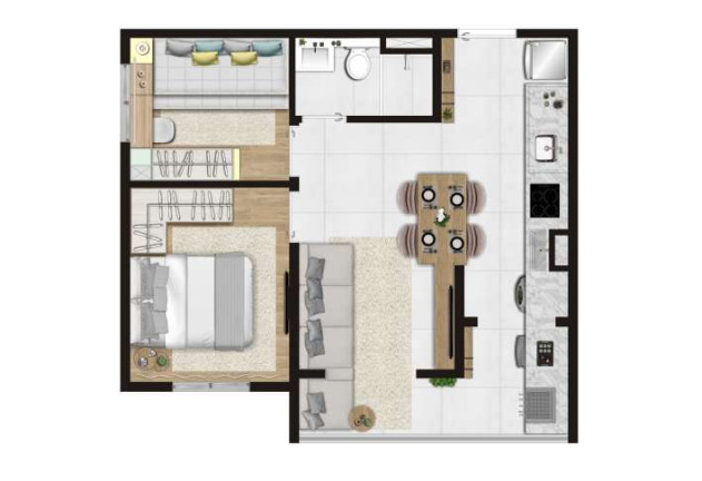 Imagem Apartamento com 2 Quartos à Venda, 35 m² em Jabaquara - São Paulo
