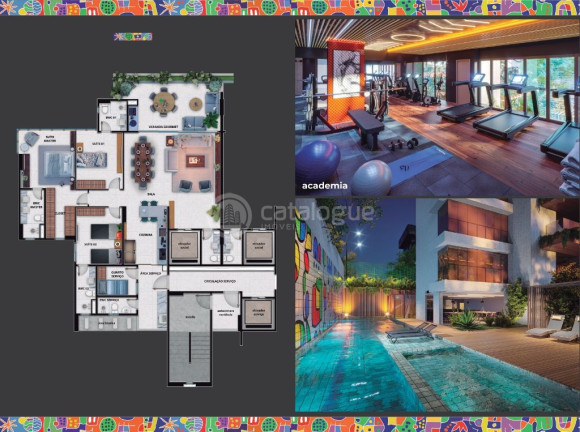 Imagem Apartamento com 3 Quartos à Venda, 146 m² em Capim Macio - Natal Imagem Apartamento com 3 Quartos à Venda, 146 m² em Capim Macio - Natal