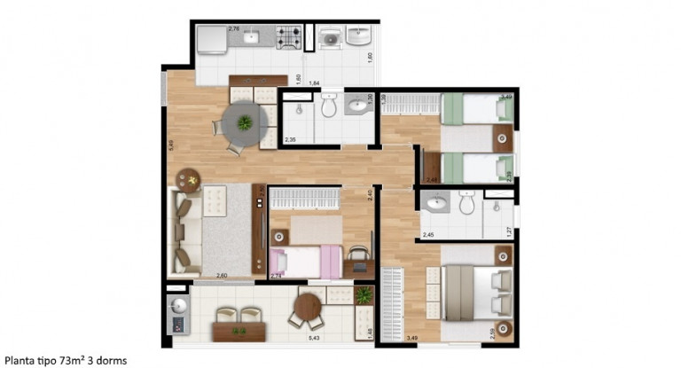 Imagem Apartamento com 2 Quartos à Venda, 63 m² em Mooca - São Paulo
