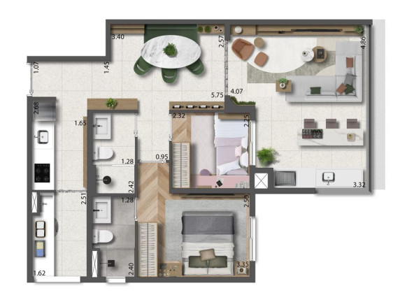 Imagem Apartamento com 2 Quartos à Venda, 66 m² em Mooca - São Paulo