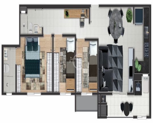 Imagem Apartamento com 3 Quartos à Venda, 73 m² em Glória - Joinville Imagem Apartamento com 3 Quartos à Venda, 73 m² em Glória - Joinville