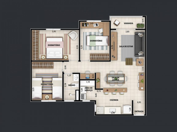 Imagem Apartamento com 3 Quartos à Venda, 71 m² em Vila Santa Maria - Jundiaí Imagem Apartamento com 3 Quartos à Venda, 71 m² em Vila Santa Maria - Jundiaí