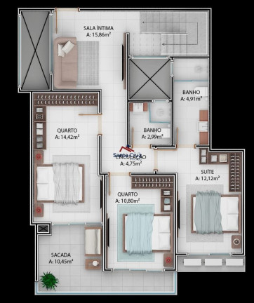 Imagem Cobertura com 3 Quartos à Venda, 253 m² em Ingleses Do Rio Vermelho - Florianópolis Imagem Cobertura com 3 Quartos à Venda, 253 m² em Ingleses Do Rio Vermelho - Florianópolis