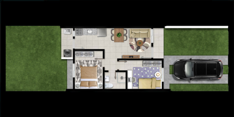 Imagem Casa com 3 Quartos à Venda, 63 m² em Restinga - Porto Alegre