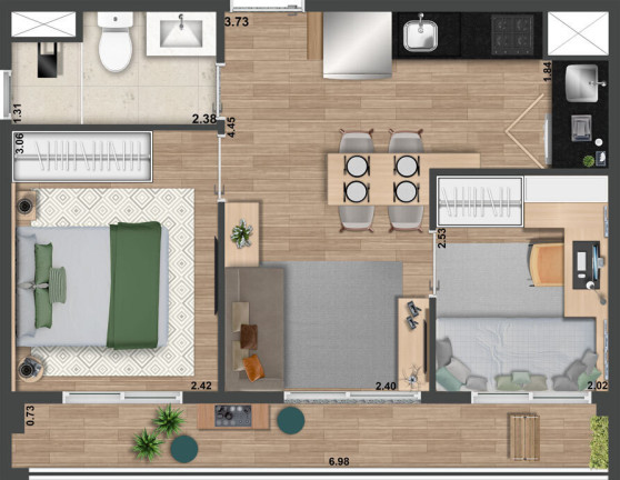 Imagem Apartamento com 1 Quarto à Venda, 39 m² em Perdizes - São Paulo Imagem Apartamento com 1 Quarto à Venda, 39 m² em Perdizes - São Paulo