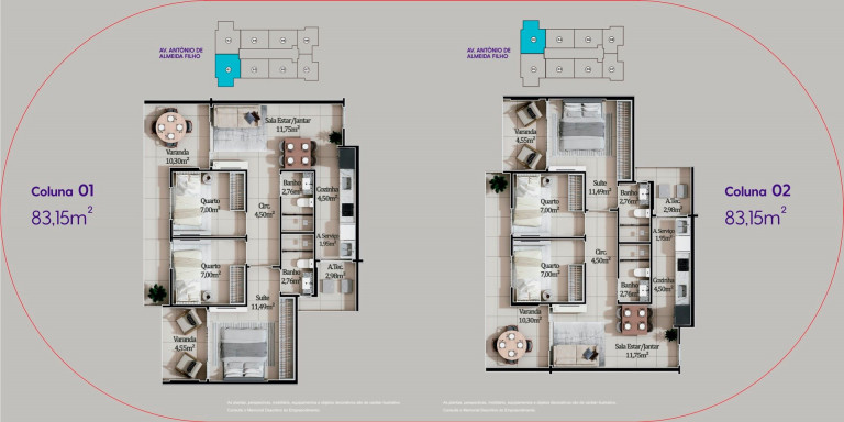 Imagem Apartamento com 2 Quartos à Venda, 54 m² em Itaparica - Vila Velha Imagem Apartamento com 2 Quartos à Venda, 54 m² em Itaparica - Vila Velha