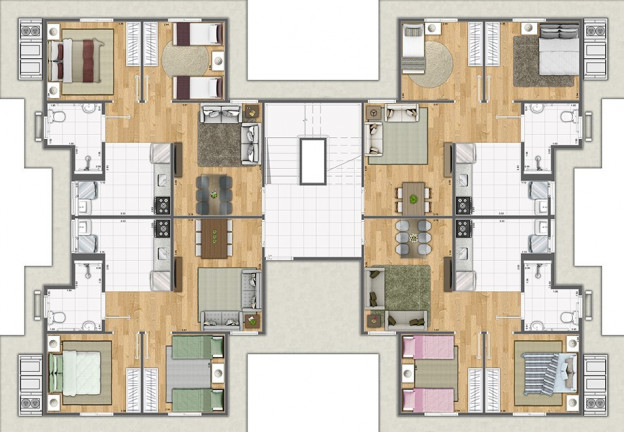 Imagem Apartamento com 2 Quartos à Venda, 42 m² em Jardim Roseira - Campinas