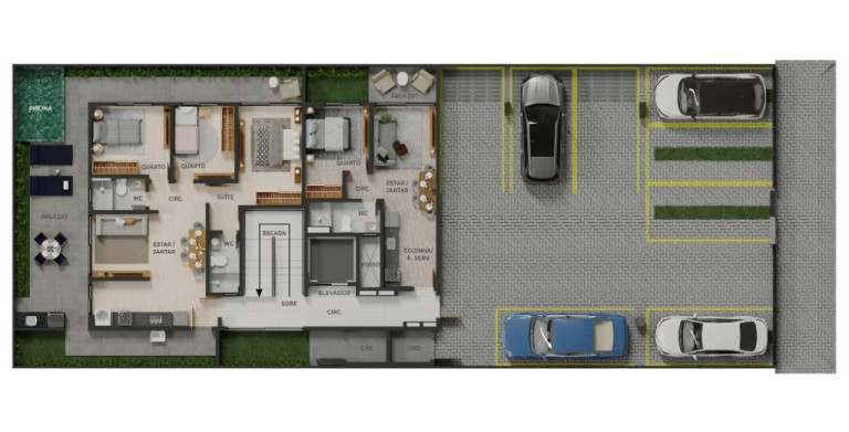 Imagem Cobertura com 2 Quartos à Venda, 56 m² em Bessa - João Pessoa