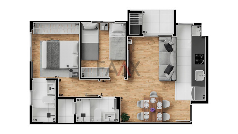 Imagem Apartamento com 1 Quarto à Venda, 51 m² em Batel - Guarapuava Imagem Apartamento com 1 Quarto à Venda, 51 m² em Batel - Guarapuava
