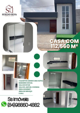 Imagem Casa com 3 Quartos à Venda,  em Bela Vista - Mossoró