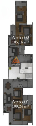 Imagem Apartamento com 3 Quartos à Venda, 105 m²