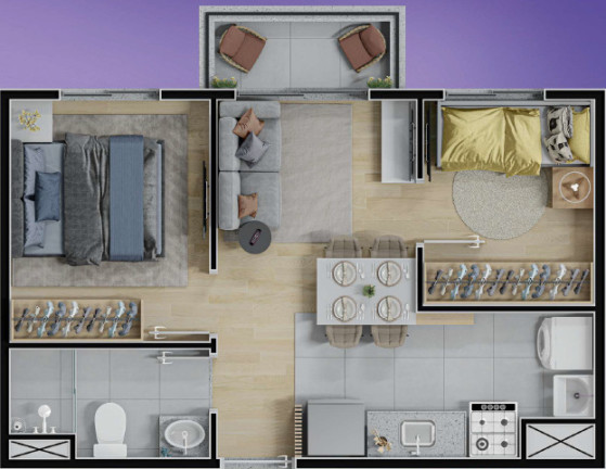 Imagem Apartamento com 1 Quarto à Venda, 29 m² em Vila Das Belezas - São Paulo Imagem Apartamento com 1 Quarto à Venda, 29 m² em Vila Das Belezas - São Paulo