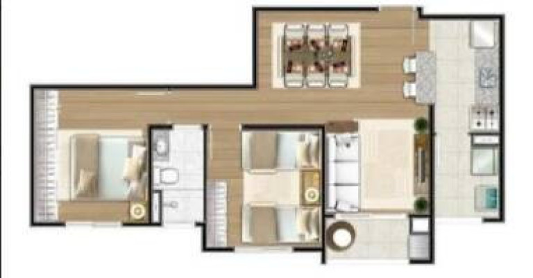 Imagem Apartamento com 2 Quartos à Venda, 56 m² em Jardim Santa Inês Ii - São José Dos Campos Imagem Apartamento com 2 Quartos à Venda, 56 m² em Jardim Santa Inês Ii - São José Dos Campos