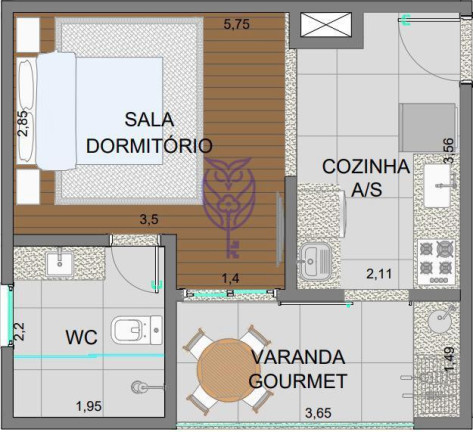 Imagem Cobertura com 3 Quartos à Venda, 150 m² em Centro - Serra Negra