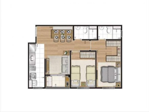 Imagem Apartamento com 2 Quartos à Venda, 44 m² em Itaquera - São Paulo Imagem Apartamento com 2 Quartos à Venda, 44 m² em Itaquera - São Paulo