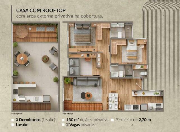 Imagem Casa com 3 Quartos à Venda, 130 m² em Parque Taquaral - Campinas