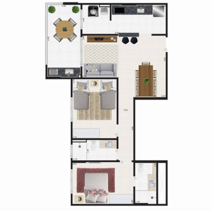 Imagem Apartamento com 2 Quartos à Venda, 76 m² em Centro - Mongagua Imagem Apartamento com 2 Quartos à Venda, 76 m² em Centro - Mongagua