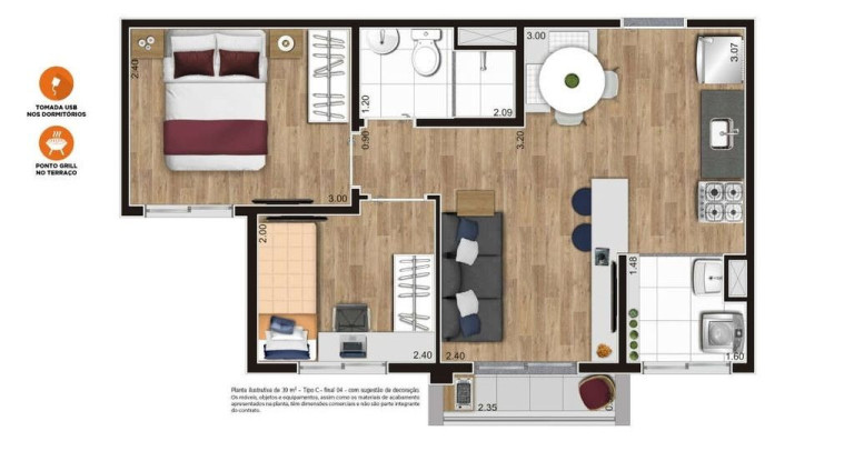 Imagem Apartamento com 1 Quarto à Venda, 25 m² em Centro - São Paulo Imagem Apartamento com 1 Quarto à Venda, 25 m² em Centro - São Paulo