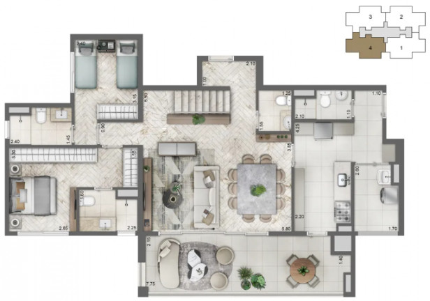 Imagem Cobertura com 3 Quartos à Venda, 224 m² em Santo Amaro - São Paulo
