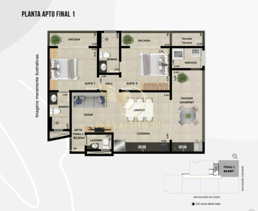 Imagem Apartamento com 2 Quartos à Venda, 80 m² em Itaguá - Ubatuba