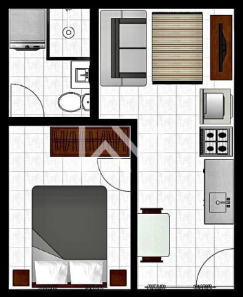 Imagem Studio com 1 Quarto à Venda, 24 m² em Vila Granada - São Paulo Imagem Studio com 1 Quarto à Venda, 24 m² em Vila Granada - São Paulo