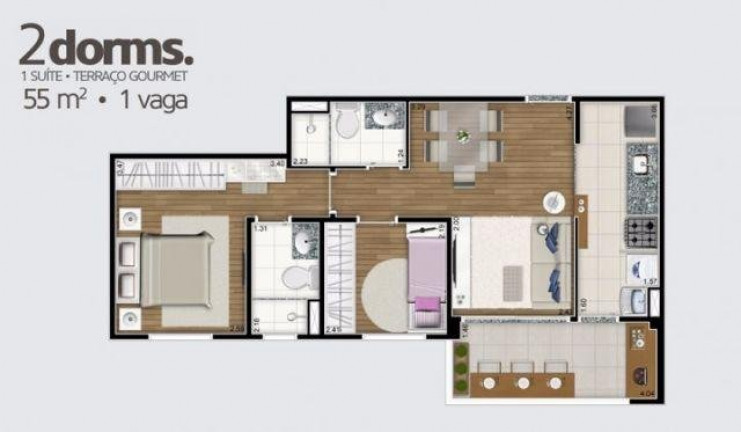 Imagem Apartamento com 3 Quartos à Venda, 72 m² em Parque Itália - Campinas Imagem Apartamento com 3 Quartos à Venda, 72 m² em Parque Itália - Campinas